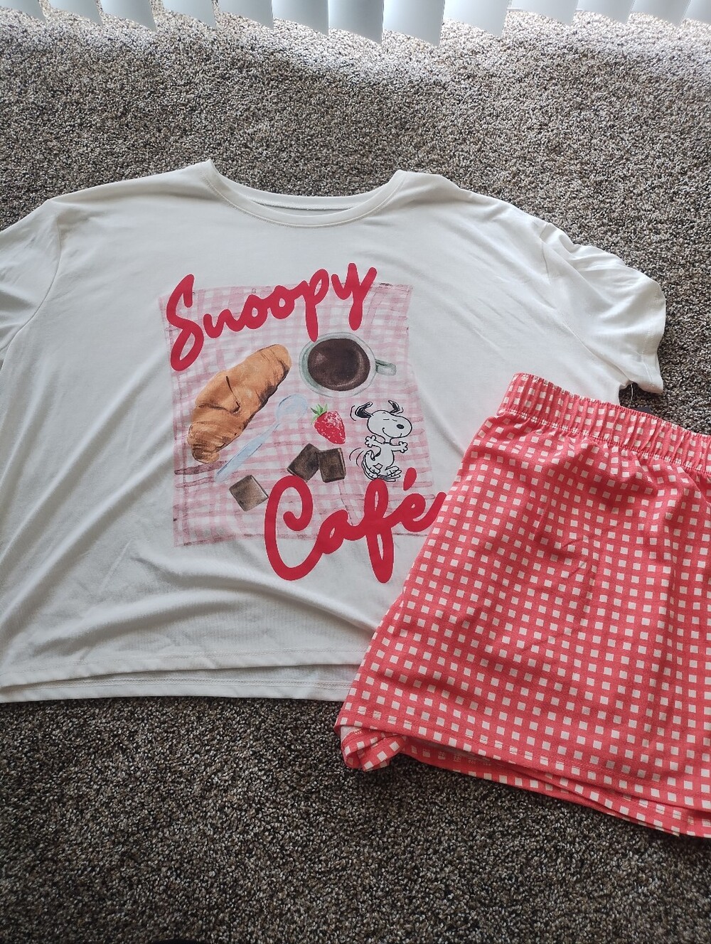 Snoopy Cafe PJ Set